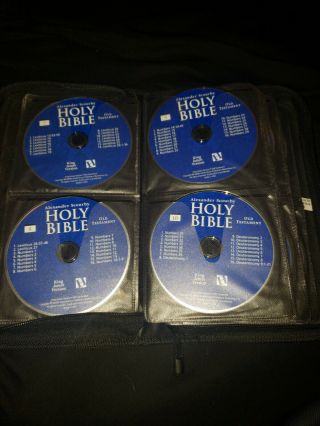 The Holy Bible King James Version 62 Set Cd Audio Binder By Alexander Scourby
