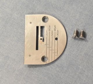 Singer 301a 221 Sewing Machine Needle Graduated Throat Plate & Screws
