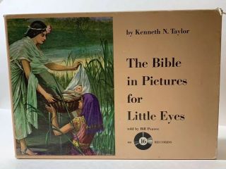 The Bible In Pictures For Little Eyes Book Set With 16 Records Kenneth Taylor