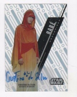 2016 Star Wars High Tek Autograph Card Cristina Da Silva