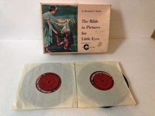 The Bible In Pictures For Little Eyes Told By Bill Pearce On 16 Records Vintage