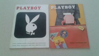 2 Playboy Magazines April & July 1956 Rusty Fisher/alice Denham/peek - A - Boo Pants