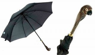 Disney Mary Poppins Returns Black Parrot Head Umbrella Hsn