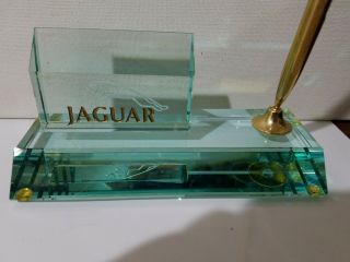 Jaguar Automobiles Desk Pen Holder Cars Rare.