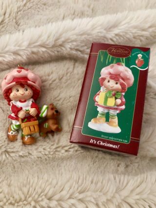 Strawberry Shortcake And Pupcake Scented Christmas Ornament Carlton Cards