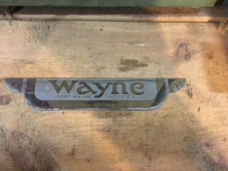 Vintage Wayne Gas Pump Model 70 Name Plate Emblem Badge