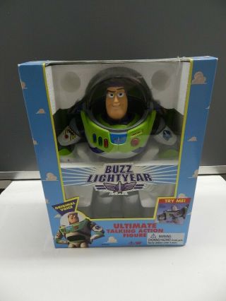 Disney Pixar Toy Story Talking Buzz Lightyear - 1995 Thinkway Toys - Old Stock