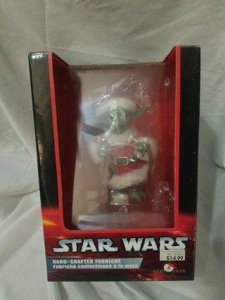 Star Wars Yoda Christmas Hand Crafted Fabriche Figure Kurt S.  Adler