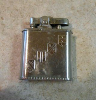 Vintage Ronson Continental Silver Tone Cigarette Lighter Usa
