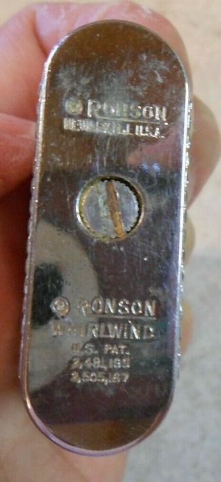 Vintage Ronson Continental Silver Tone Cigarette Lighter USA 3