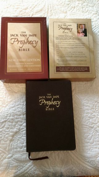Jack Van Impe Prophecy Bible Third Edition Kjv Burgundy Leather King James