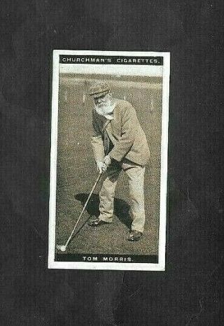 Churchman 1927 Scarce (golf) Type Card  33 Tom Morris - Famous Golfers