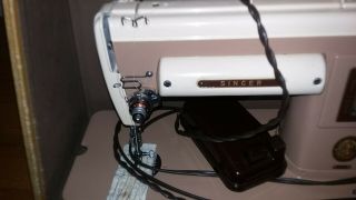 Singer 301a Sewing Machine with Case,  Attachments and Instructions. 3