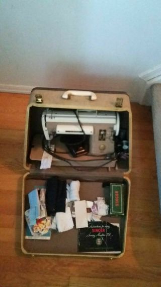Singer 301a Sewing Machine with Case,  Attachments and Instructions. 5