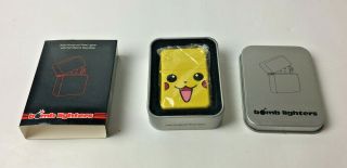 Bomb Lighters - Solid Windproof Metal Lighter - Pokemon Pikachu Design - Boxed