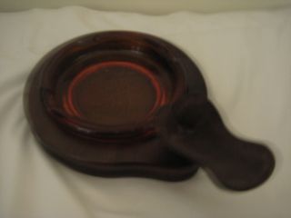 Decatur Industries Vintage Leather Pipe Holder with Wooden Ashtray Holder 2