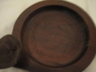 Decatur Industries Vintage Leather Pipe Holder with Wooden Ashtray Holder 5