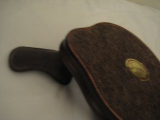 Decatur Industries Vintage Leather Pipe Holder with Wooden Ashtray Holder 8