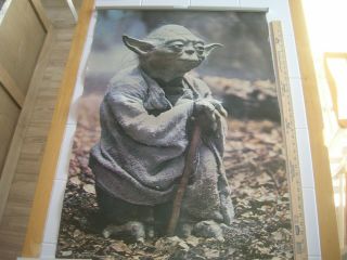 Vintage Star Wars Poster 1980 Yoda Esb One Sheet 2086
