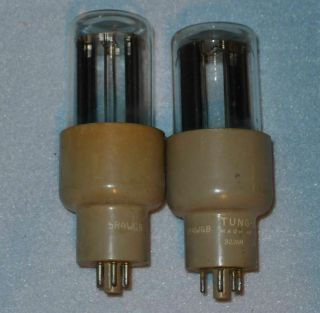 One 1 Vintage Usa Tung Sol 5r4wgb Rectifier Tubes,  Strong,  Both To Go