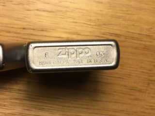 Zippo Lighter Chevy Emblem brushed chrome cosmetic has spark 4