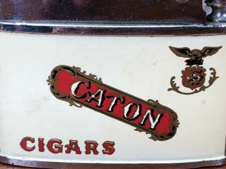 Vintage Rare 1950’s Caton Cigars Advertising Jewel Cigarette Lighter Japan 3