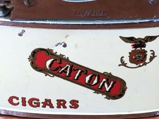 Vintage Rare 1950’s Caton Cigars Advertising Jewel Cigarette Lighter Japan 7