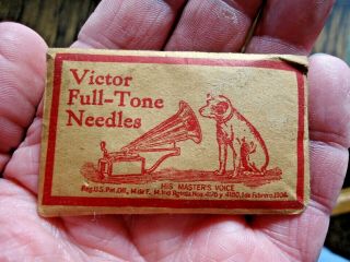Vintage Victor Full - Tone 100 Needles Envelope That Is In Good Shape Nr
