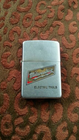 Vintage Zippo Lighter - 1950s Milwaukee Tools