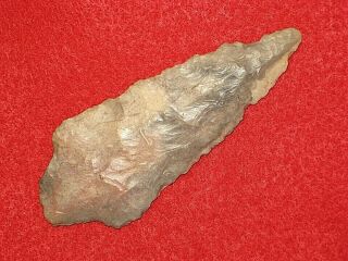Authentic Native American Artifact Arrowhead 3 - 1/2 " Missouri Dickson Point O22