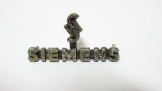 Siemens & Halske Vintage Aluminium Emblem Badge Tube Radio Siemens