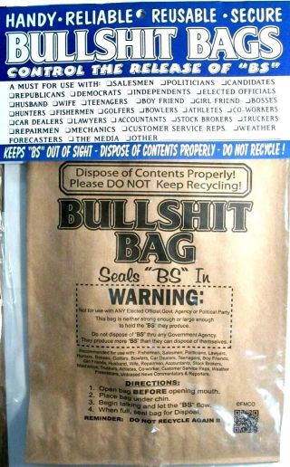Bullshit Bags 8 Pack