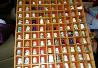 Case For 100 Thimbles With.  You Guessed It.  100 Thimbles,  Various