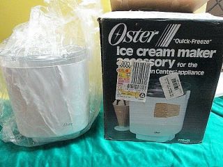 Vintage Oster Kitchen Center Ice Cream Maker Attachment 770 - 01