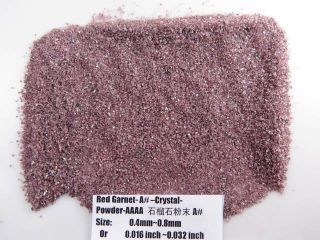 A Natural Red Garnet Quartz Stone Crystal Specimen Grinding Sand Powder Healing