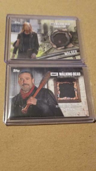 Topps The Walking Dead Season 6 Negan Pants Relic Card Plus Walker Relic Card