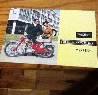 Vintage Zundapp Mopeds Sales Brochure