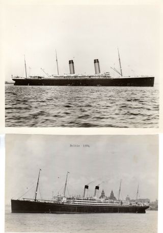 9 WSL Publicity Photos - OLYMPIC,  MAJESTIC,  BRITANNIC - NAUTIQUES sHiPs WORLDWIDE 2