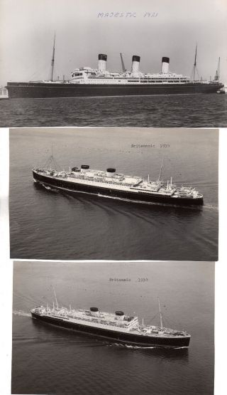 9 WSL Publicity Photos - OLYMPIC,  MAJESTIC,  BRITANNIC - NAUTIQUES sHiPs WORLDWIDE 4