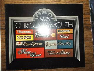 Two Copies 1975 Chrysler - Plymouth Sales Brochure Postage Usa