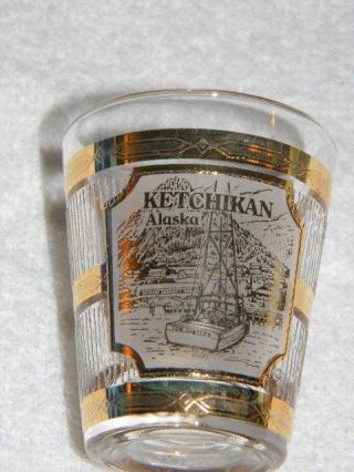 Ketchikan Alaska - Shot Glass - Souvenir - Salmon Capital Of The World -