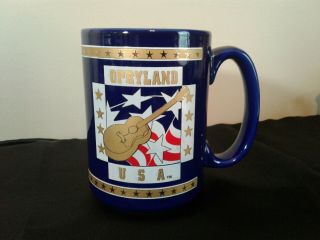 Opryland Usa Mug Coffee Gold Plated Nashville Vintage 1980s Rare 22k Gold