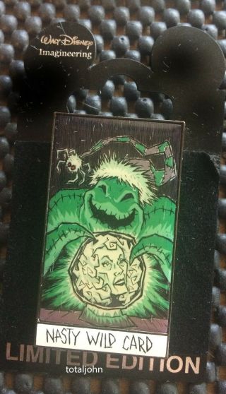 Disney Wdi Haunted Mansion Holiday Tarot Cards 14 Oogie Boogie Madame Leota Pin