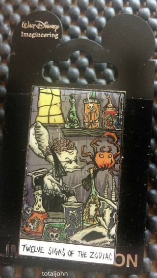 Disney Wdi Haunted Mansion Holiday Tarot Cards Card 12 - Dr.  Finkelstein Pin