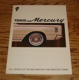 1965 Mercury Full Line Sales Brochure 65 Comet Monterey Monterey