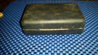 Vintage Gillette gold tone metal safety razor w box 5