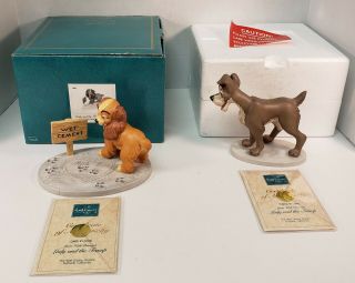 Disney Wdcc Lady And The Tramp In Love Box