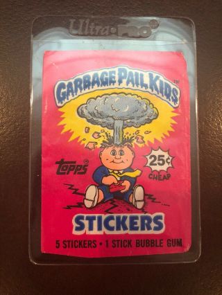 1985 Topps Garbage Pail Kids Empty Pack Wax Wrapper 0s1 1st Series 1 Nostalgic