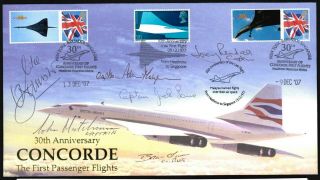 Concorde Cpts Lowe/hutchin/bannister/thompson/rendall Signed Anniv.  Flt_lied.  1/1