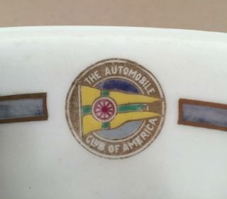 Rare 1925 Automobile Club Of America Vitrified China Bowl James M.  Shaw Co.  Ny